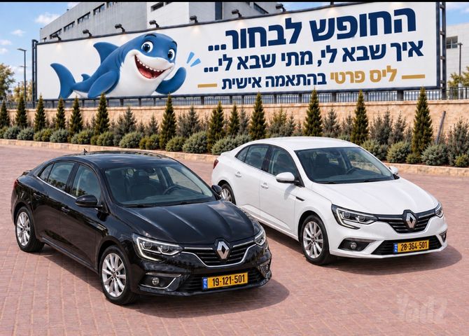 מודעת רכב רנו מגאן 2