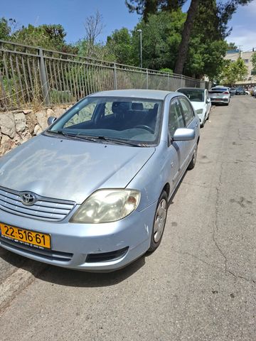 מודעת רכב טויוטה קורולה