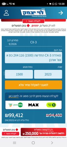 מודעת רכב מאזדה CX-3