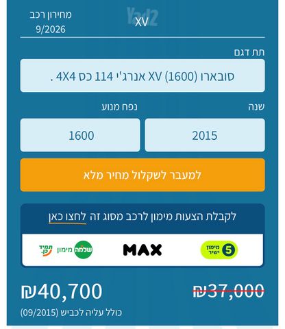 סובארו XV