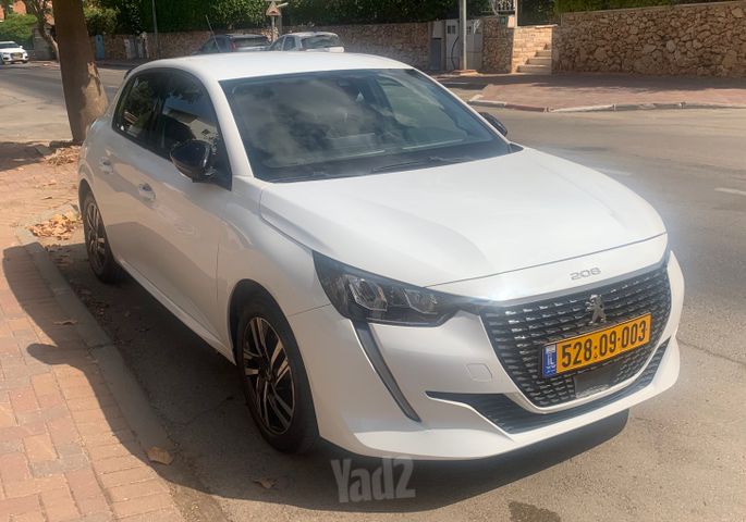 מודעת רכב פיג'ו 208