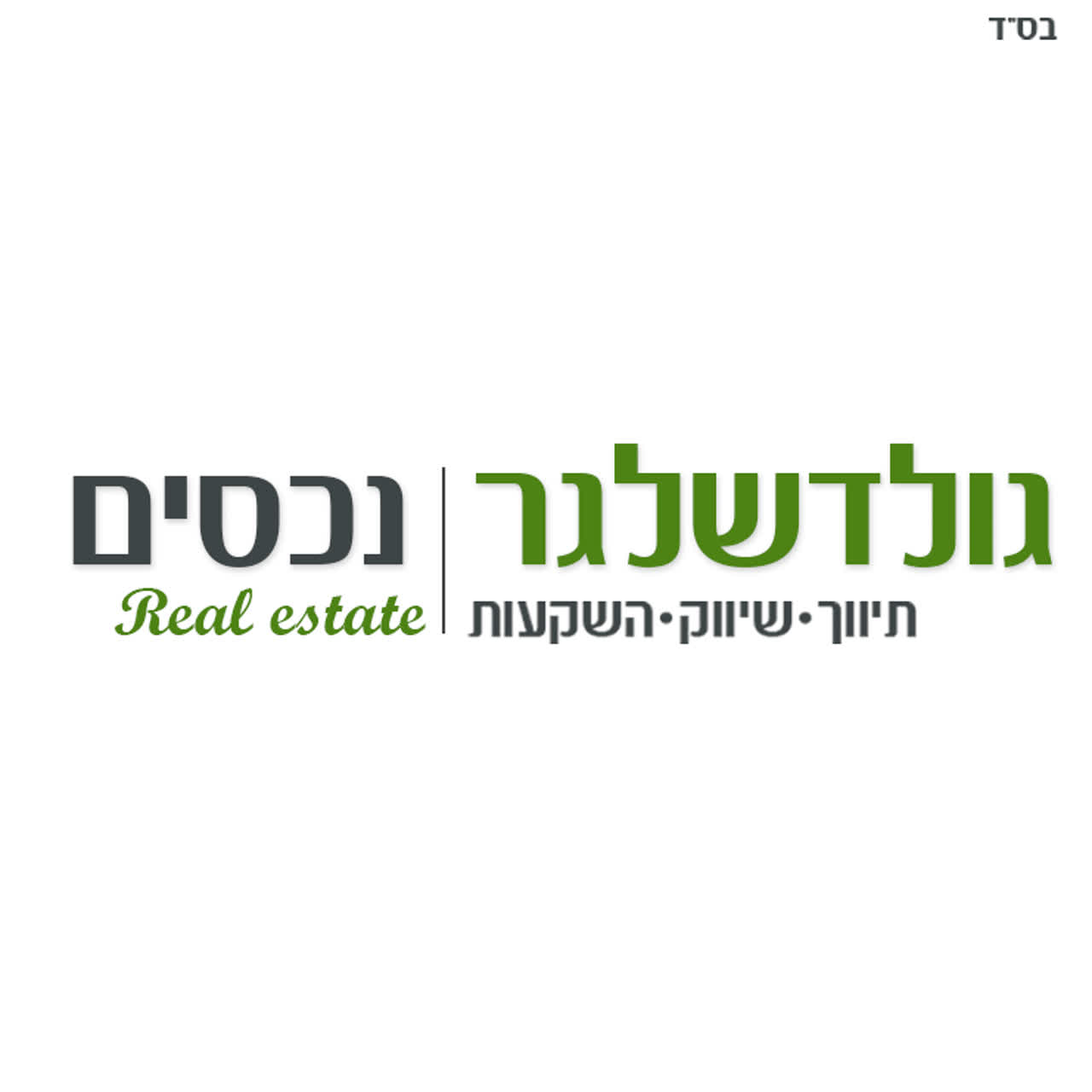 לוגו סוכנות התיווך גולדשלגר נכסים
